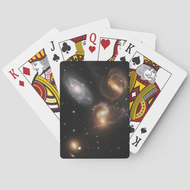 Stephan's Quintet: A Galaxy Galactic Wreckage Playing Cards (Back)