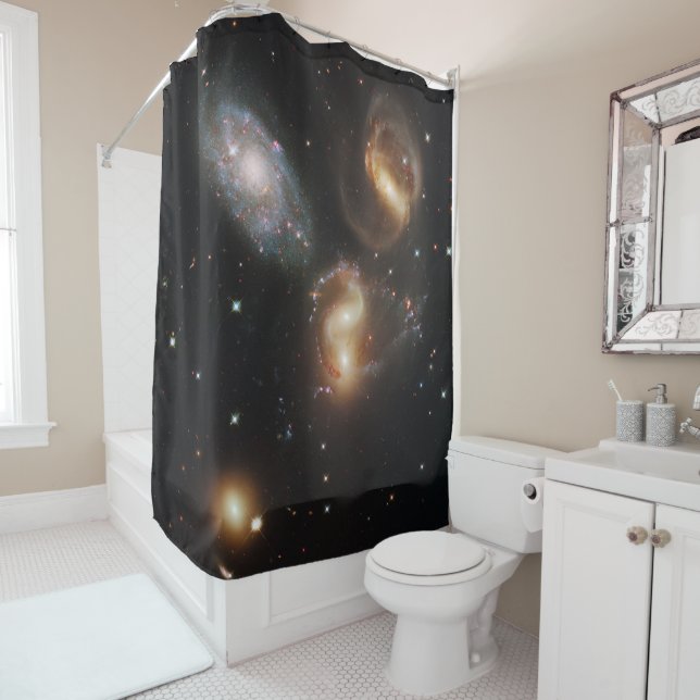 Stephan's Quintet: A Galaxy Galactic Wreckage Shower Curtain (In Situ)