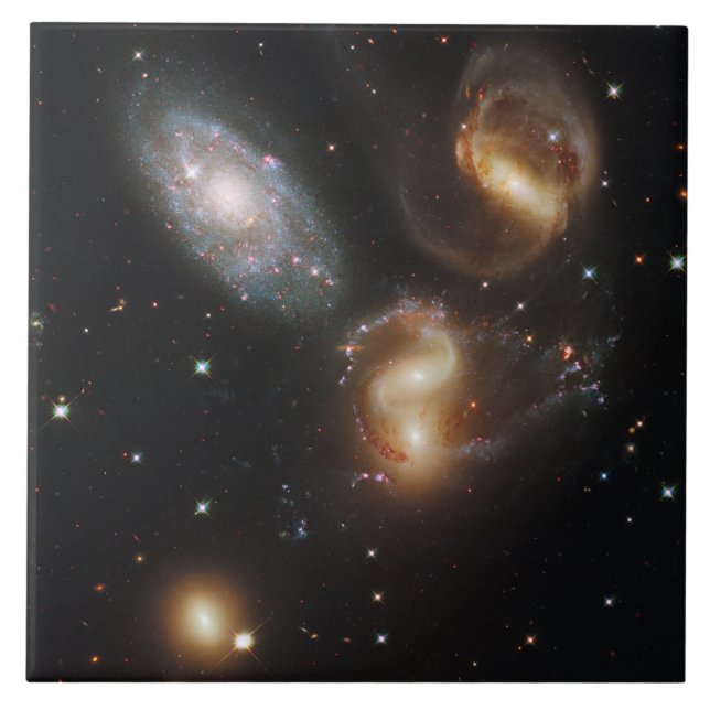 Stephan's Quintet: A Galaxy Galactic Wreckage Tile (Front)