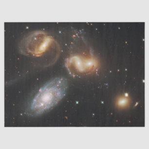 Stephan's Quintet: A Galaxy Galactic Wreckage Tissue Paper