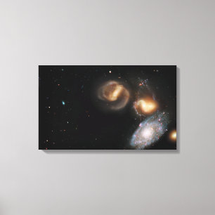 Stephan's Quintet Galaxies Canvas Print