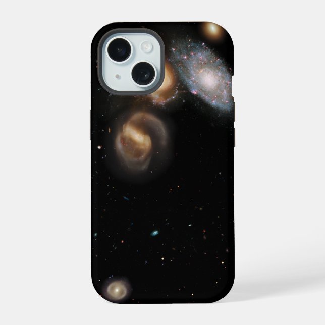 Stephan's Quintet Galaxies iPhone 15 Case (Back)