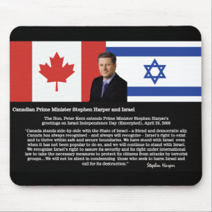 Stephen Harper Speaks About Israel Mouse Pad