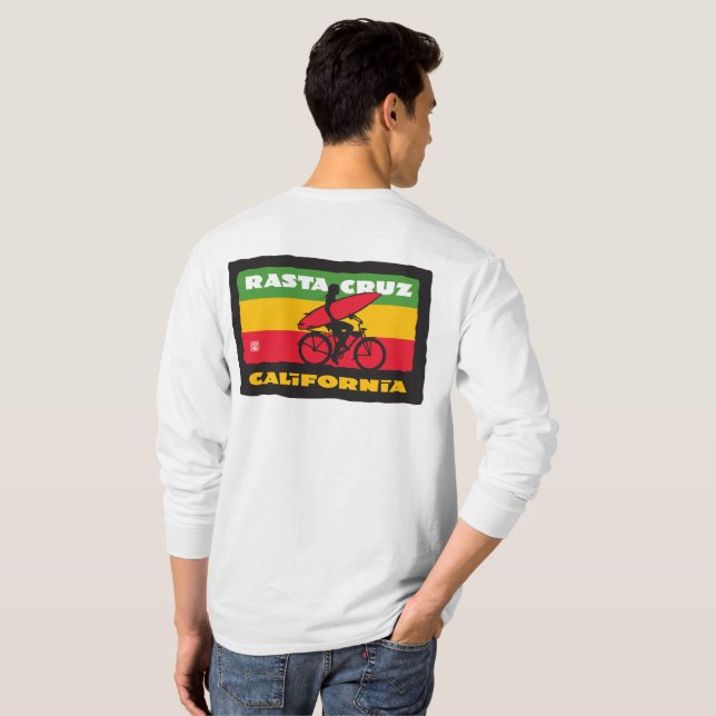 Stephen Hosmer's Rasta Cruz Surfer Girl T-Shirt (Back Full)