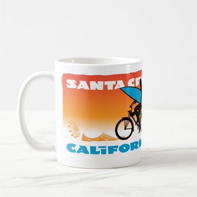 Stephen Hosmer's Surfer Girl Orange Coffee Mug (Left)