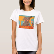 Stephen Huneck t- shirt Joyride with Chocolate Lab
