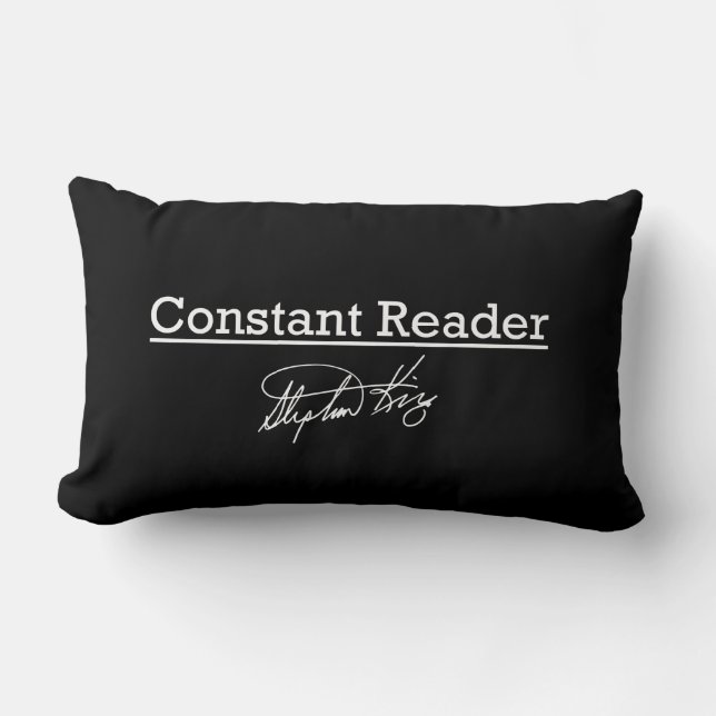 Stephen King, Constant Reader Lumbar Cushion (Front)