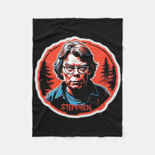 Stephen King Sticker  Fleece Blanket