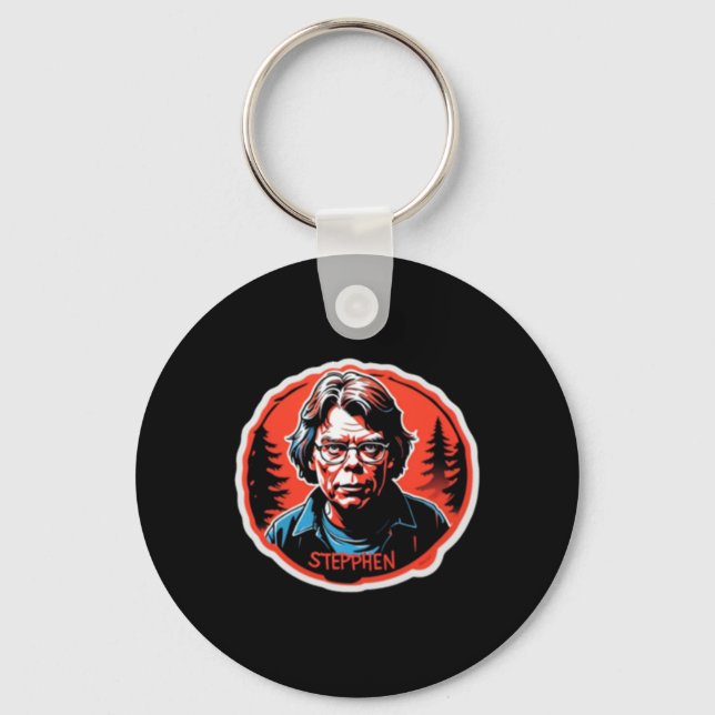Stephen King Sticker  Key Ring (Front)