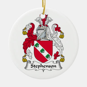 Stephenson Family Crest Ceramic Tree Decoration