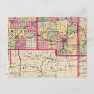 Stephenson, Winnebago, Boone counties Postcard