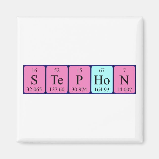 Stephon periodic table name magnet (Front)