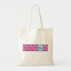 Stephon periodic table name tote bag