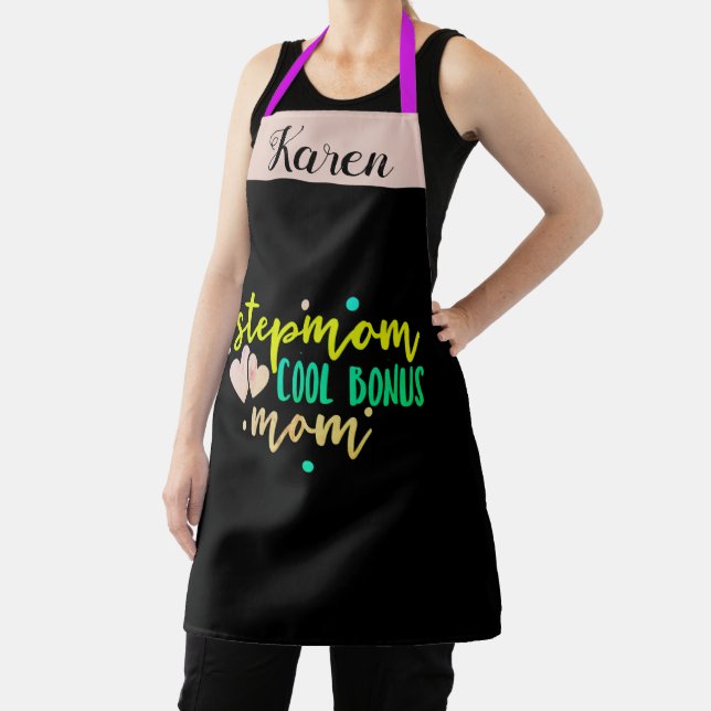 Stepmom Cool Bonus Mum Chef Baker Stepmom Apron (Insitu)