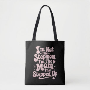 Stepmom Gift The Mum That Stepped Up Retro Tote Bag