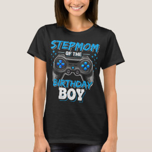 Stepmom of the Birthday Boy Matching Family Video T-Shirt