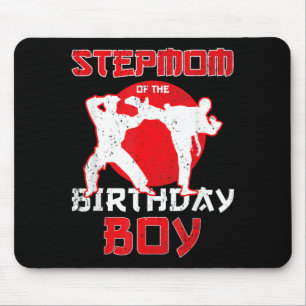 Stepmom Of The Birthday Karate Taekwondo Boy Mouse Pad