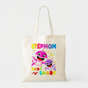 Stepmom Shark Stepmom Shark Family Mother's Day  Tote Bag