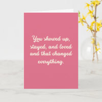Stepmom Thank You Love Quote Appreciation Card