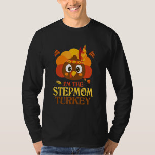 Stepmom Turkey Family Matching Thanksgiving Christ T-Shirt