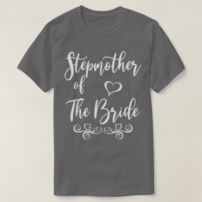 Stepmother of Bride & Groom Wedding Matching  T-Shirt (Design Front)