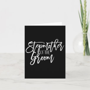 Stepmother Of Groom Wedding Party Group Bridal Bri Card