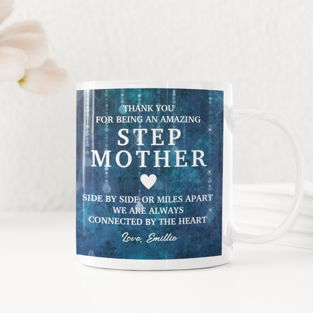 Stepmother Thank You Heartfelt Message Personalise Coffee Mug (Stepmother Thank You Heartfelt Message Personalize Coffee Mug
)