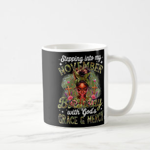 Stepng Into My November Birthday Black Women Chris Coffee Mug