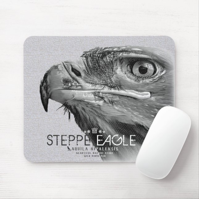 Steppe Eagle Mouse Pad (With Mouse)
