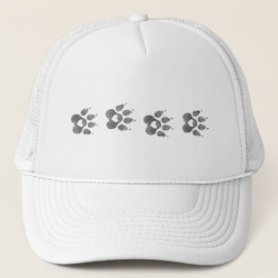 Stepped Into My Heart Dogs Paw Prints Dog Mama Trucker Hat