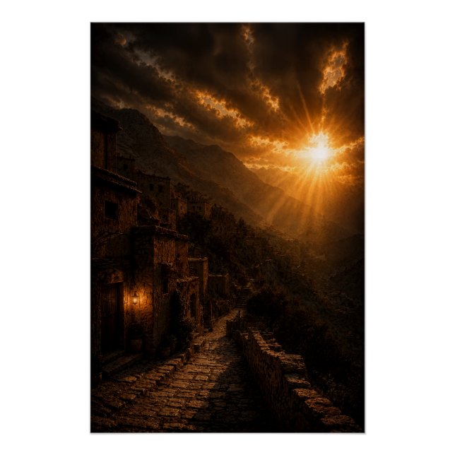 Stepped Mountain Village Poster (Front)