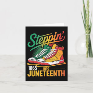 Steppin Into Juneteenth 1865 Women Afro American J Card