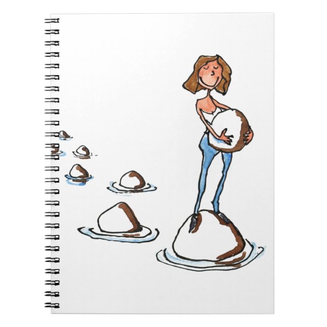 Stepping Forward Spiral Notebook (Front)