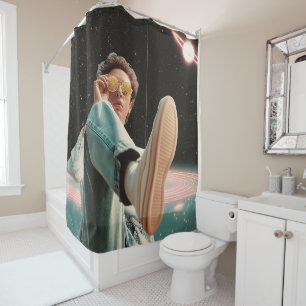 Stepping Into Another Orbit Shower Curtain