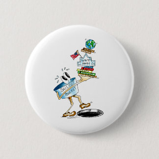 Stepping into Black Hole 6 Cm Round Badge