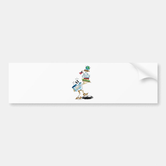 Stepping into Black Hole Bumper Sticker (Front)