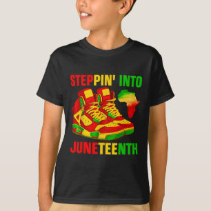 Stepping Into Juneteenth 1865 African Continent Sn T-Shirt