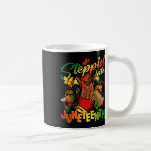Stepping Into Juneteenth Afro Woman Black Girls Sn Coffee Mug