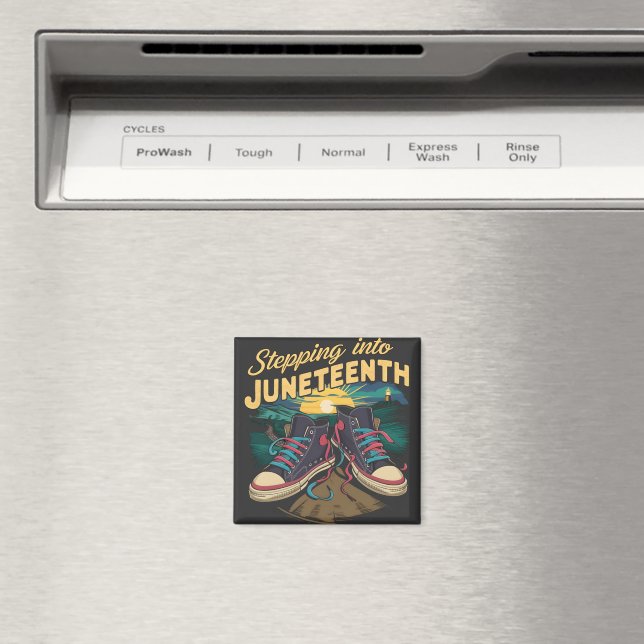 stepping into juneteenth, Heritage-Months Women's- Magnet (In Situ (Dishwasher))