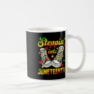 Stepping Into Juneteenth Like My Ancestors Shoes B Coffee Mug