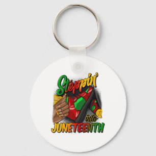 Stepping Into Juneteenth Remembering My Ancestors  Key Ring