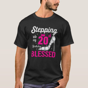 Stepping Into My 20Th T S Birthday Blessed 2002 T-Shirt