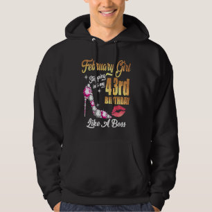 Stepping Into My 43rd Birthday Like A Boss For 43 Hoodie
