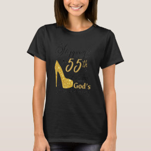 Stepping Into My 55th Birthday With God's Graces A T-Shirt