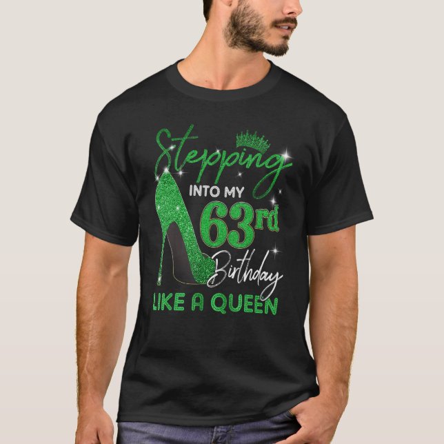 Stepping Into My 63rd Birthday Gifts Womens High H T-Shirt (Front)