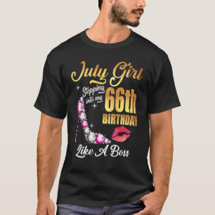 Stepping Into My 66th Birthday Like A Boss For 66 T-Shirt