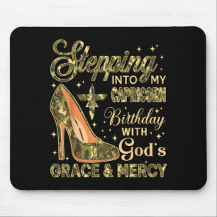 Stepping Into My Capricorn Birthday With Gods Grac Mouse Pad