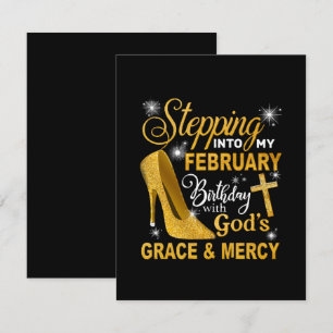 Stepping Into My February Birthday With Gods Grace Enclosure Card