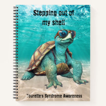 Stepping out of my shell Tourette's notebook