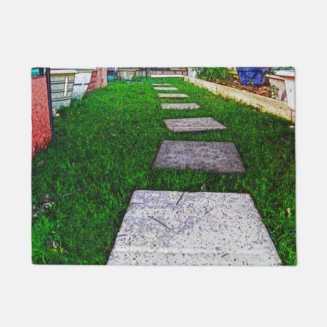 Stepping Stones by Shirley Taylor Doormat (Front)